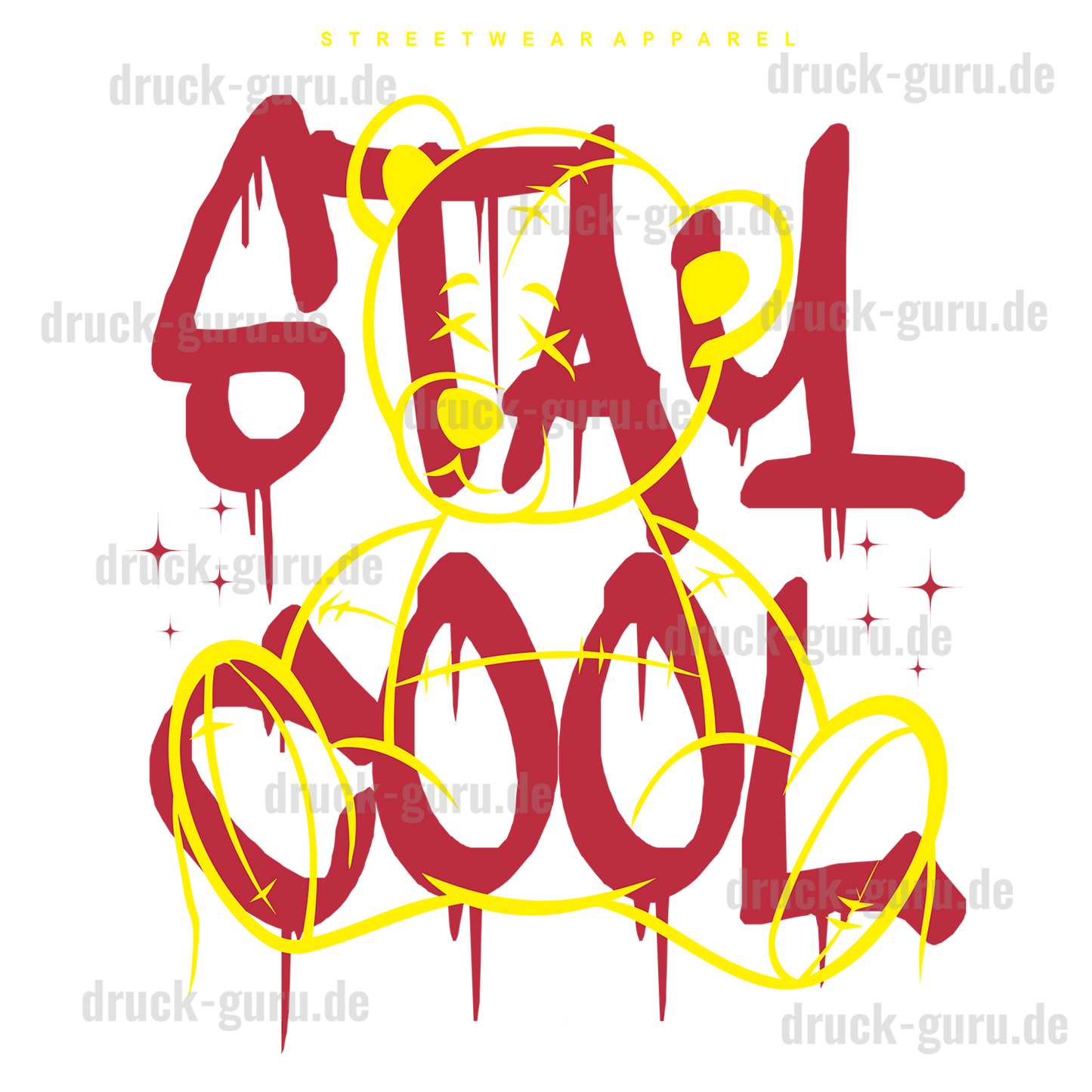 Bügelbild "Teddy Stay Cool" druck-guru