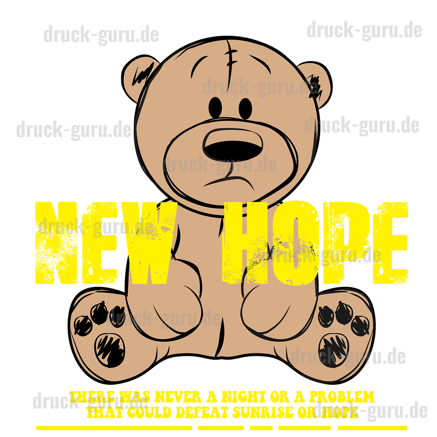 Bügelbild "Teddy New Hope" druck-guru