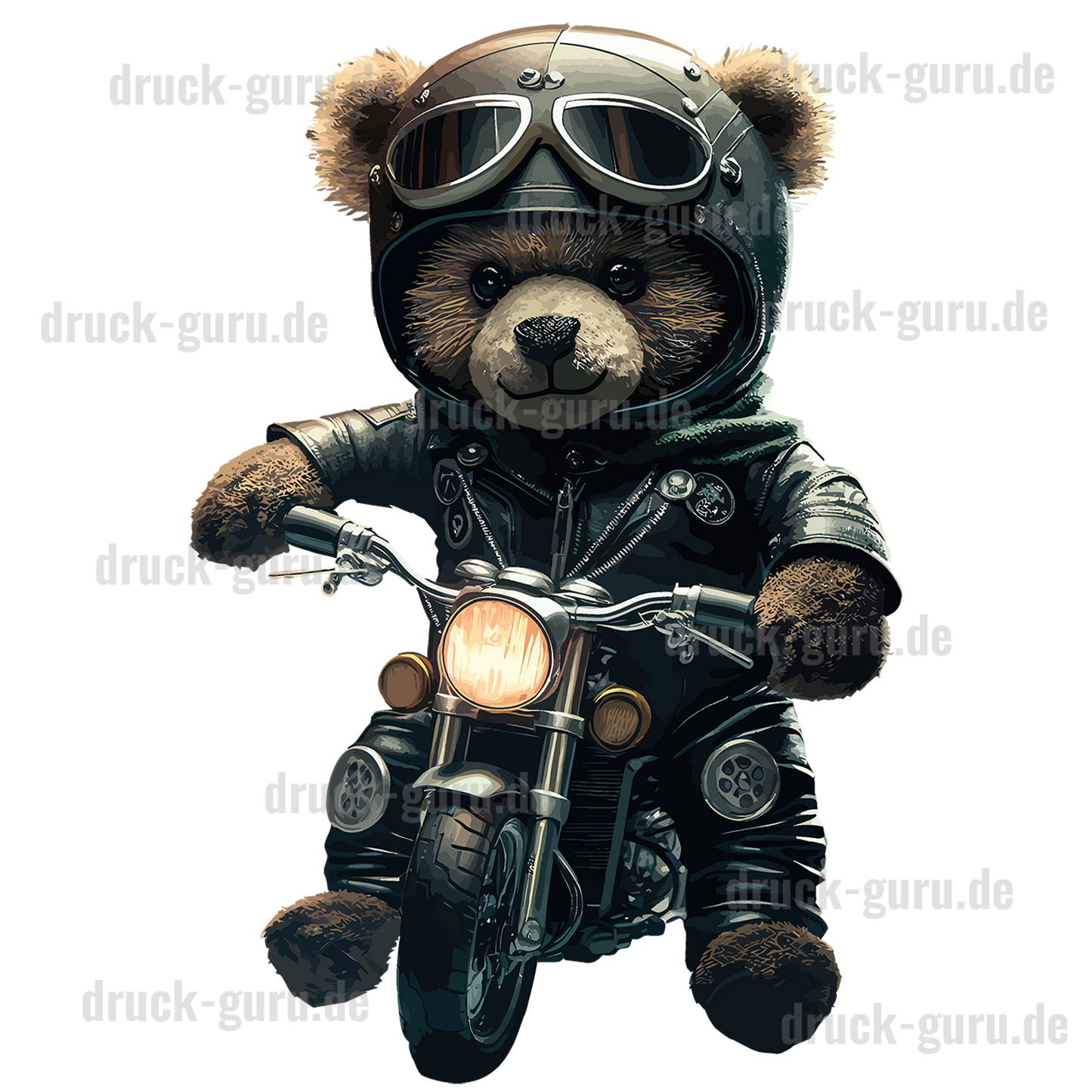 Bügelbild "Teddy Team Biker" druck-guru