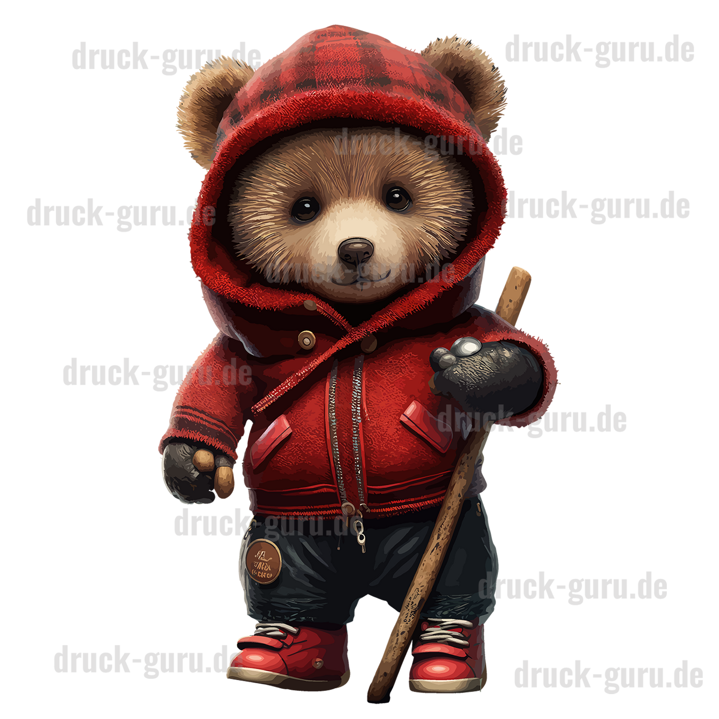 Bügelbild "Teddy Team Walk" druck-guru