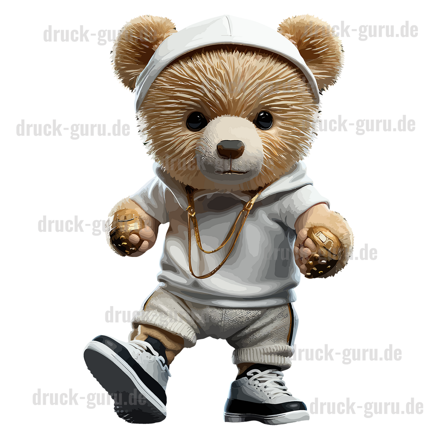 Bügelbild "Teddy White Label" druck-guru