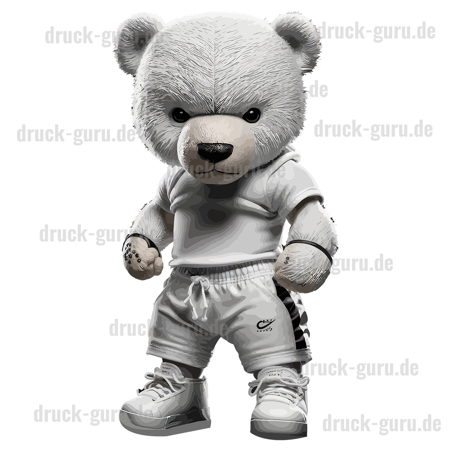 Bügelbild "Teddy White Label II" druck-guru