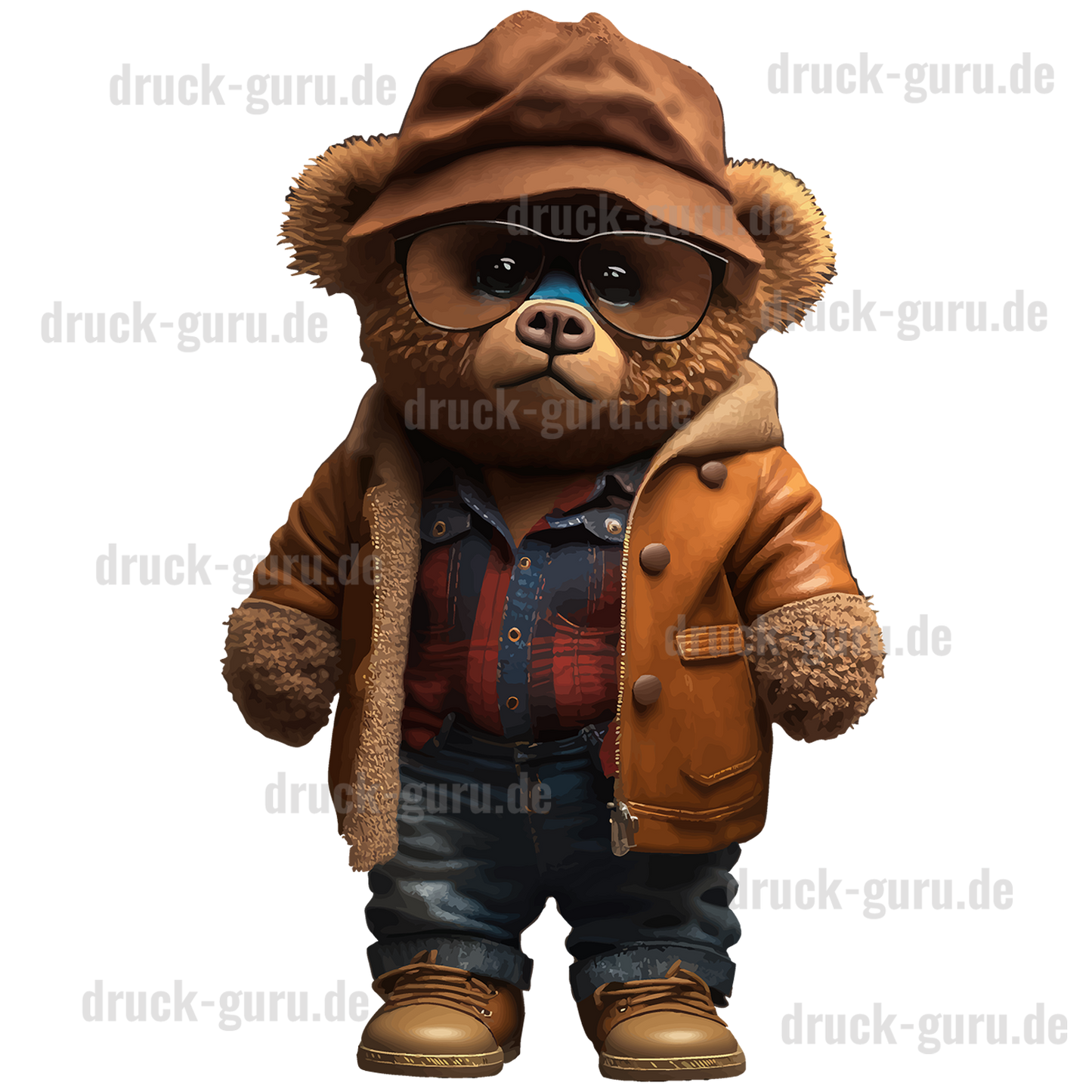 Bügelbild "Teddy Lukas" druck-guru