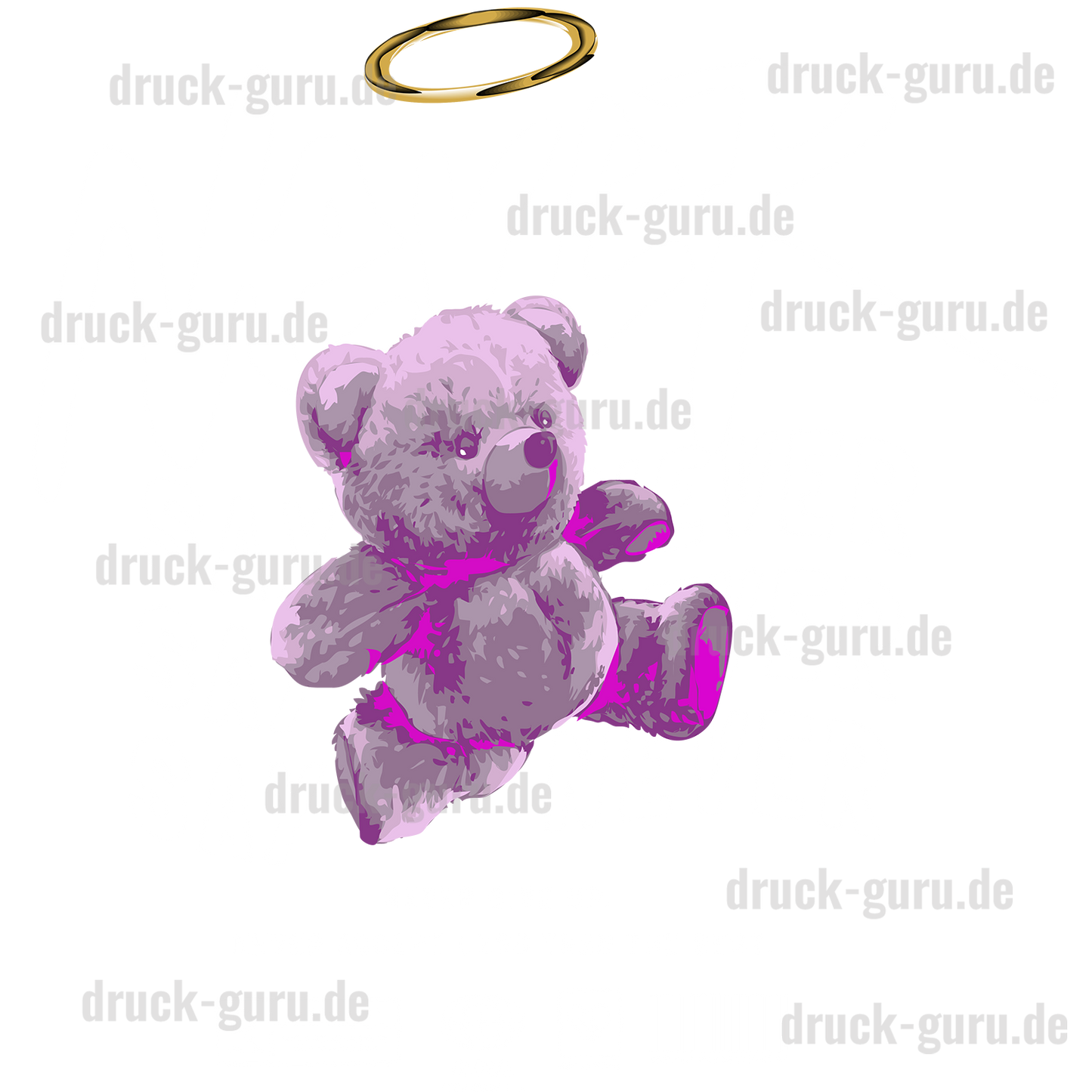 Bügelbild "Teddy Never" druck-guru