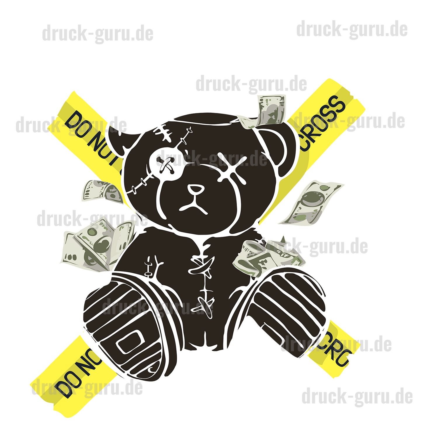 Bügelbild "Teddy Intense" druck-guru