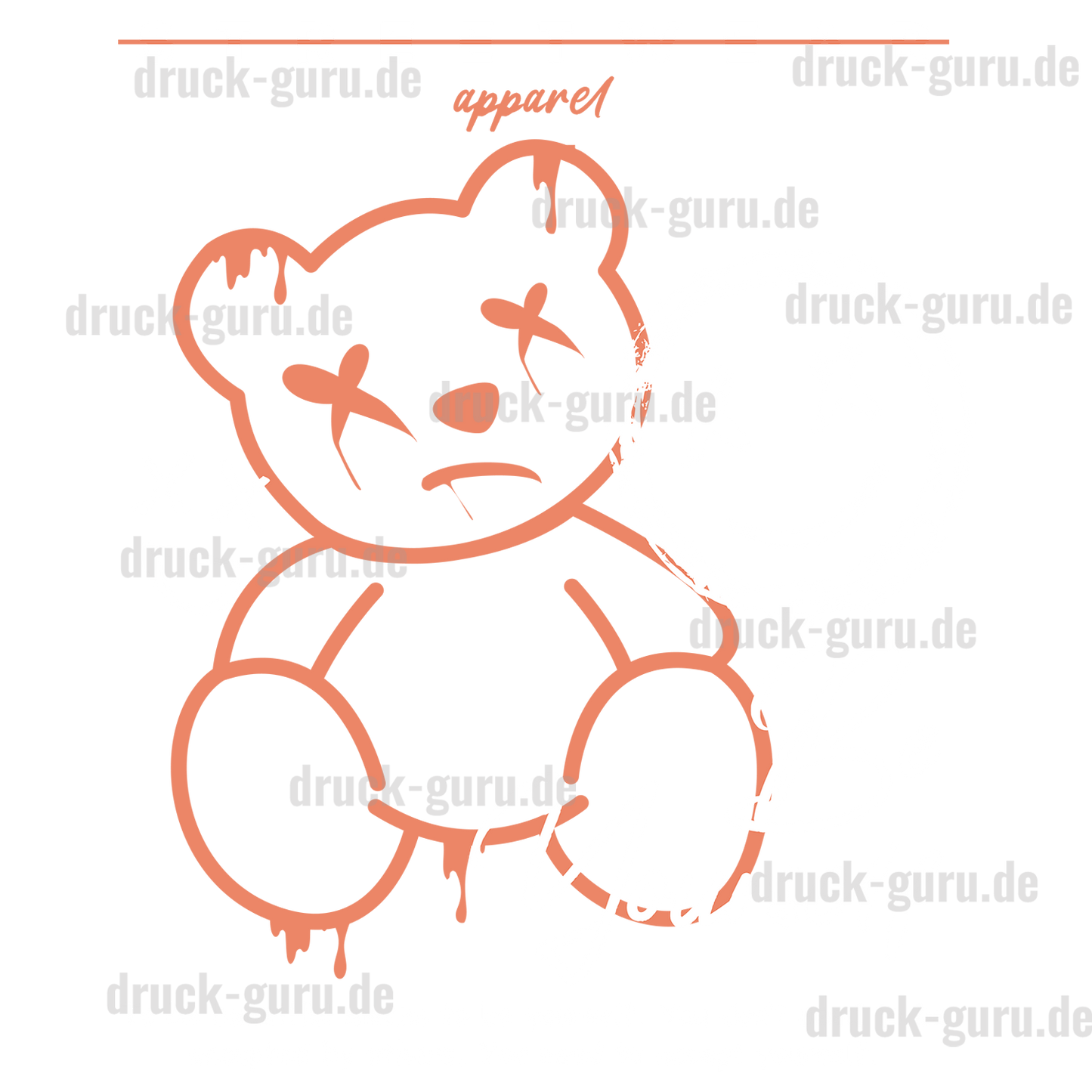 Bügelbild "Teddy Be yourself" druck-guru