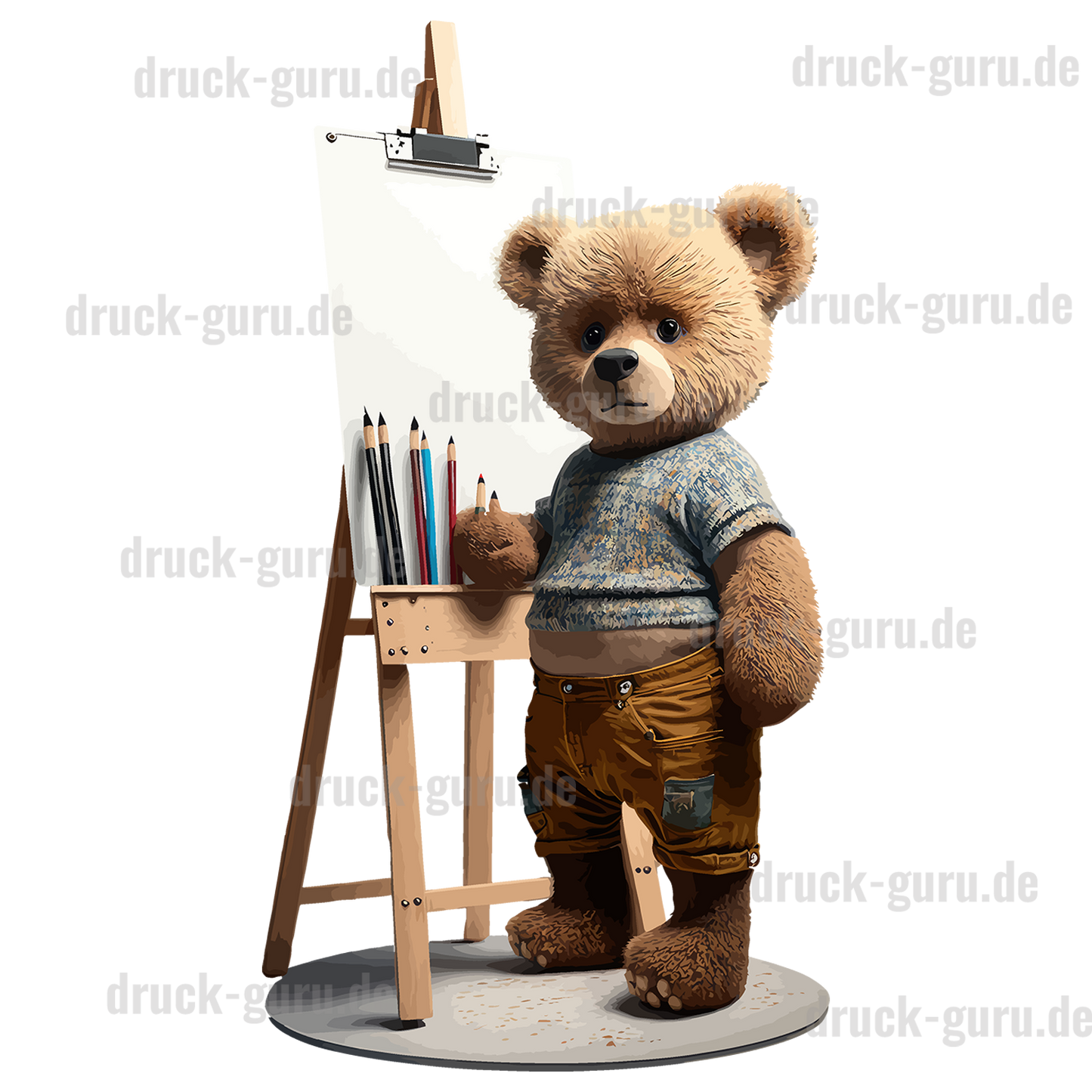 Bügelbild "Teddy Paint" druck-guru