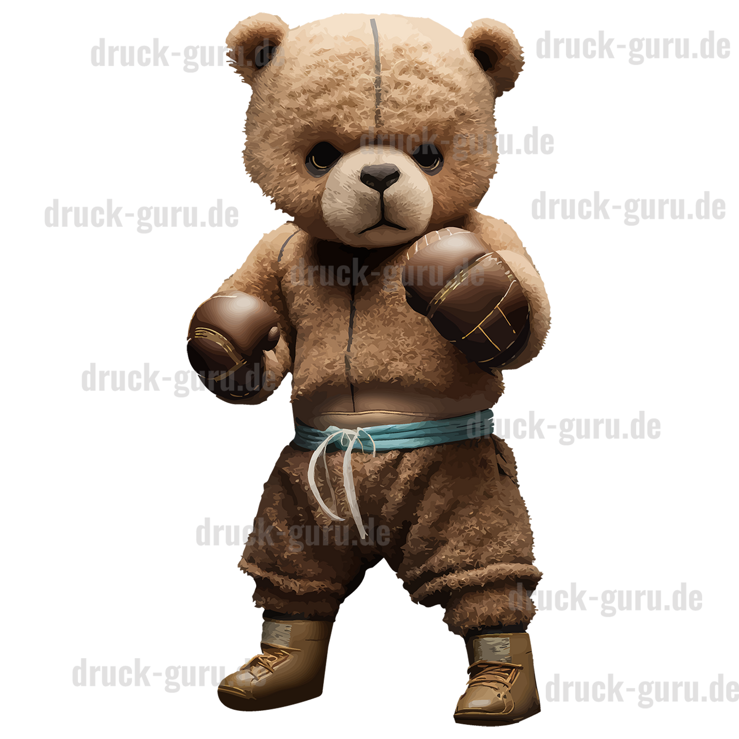 Bügelbild "Teddy Box Champ" druck-guru