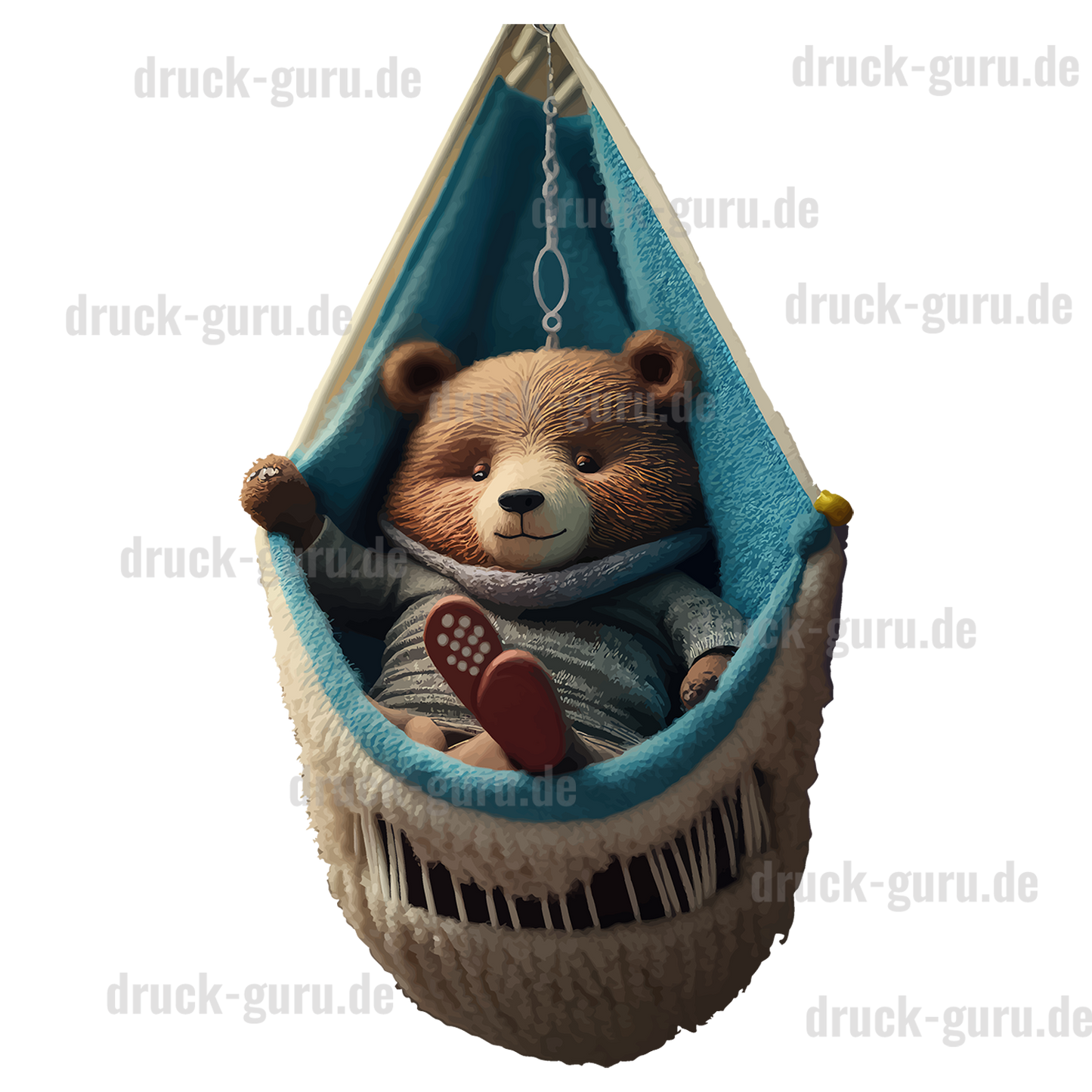 Bügelbild "Teddy Sleeping Baby" druck-guru