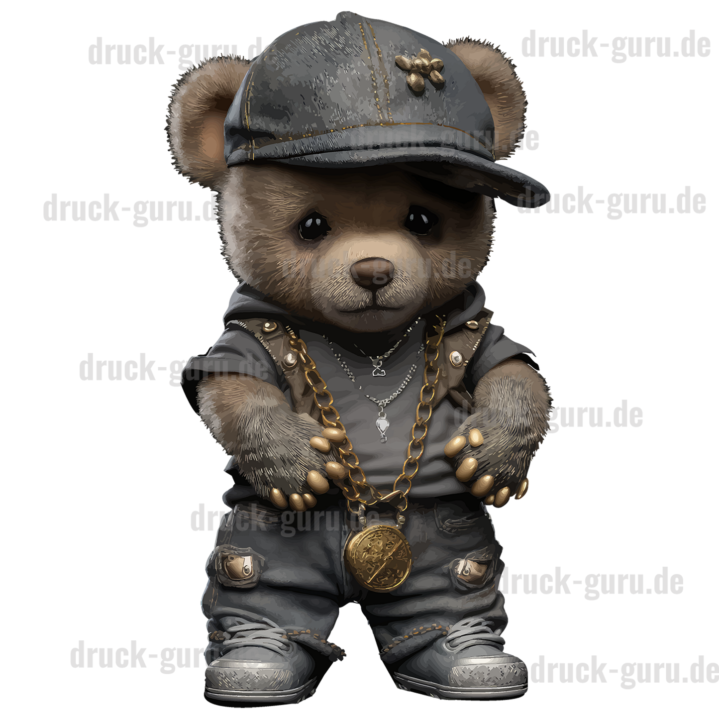 Bügelbild "Teddy Golden Boy" druck-guru