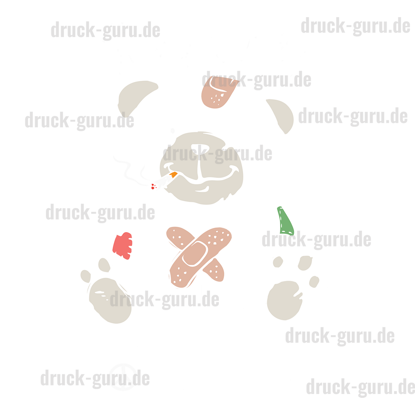 Bügelbild "Teddy Save the World" druck-guru
