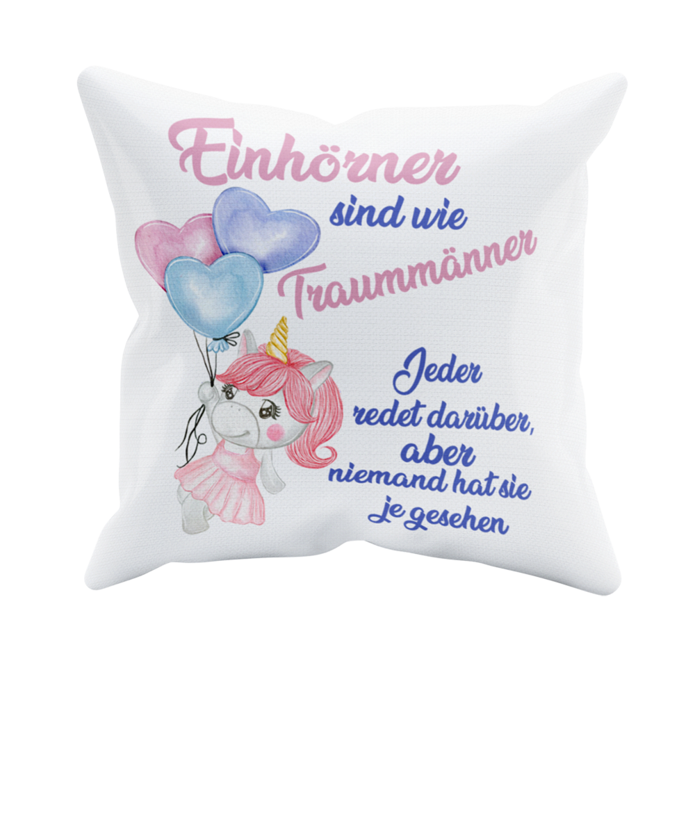 Kissen Einhorn "Traummann" Handmade-Lifestyle