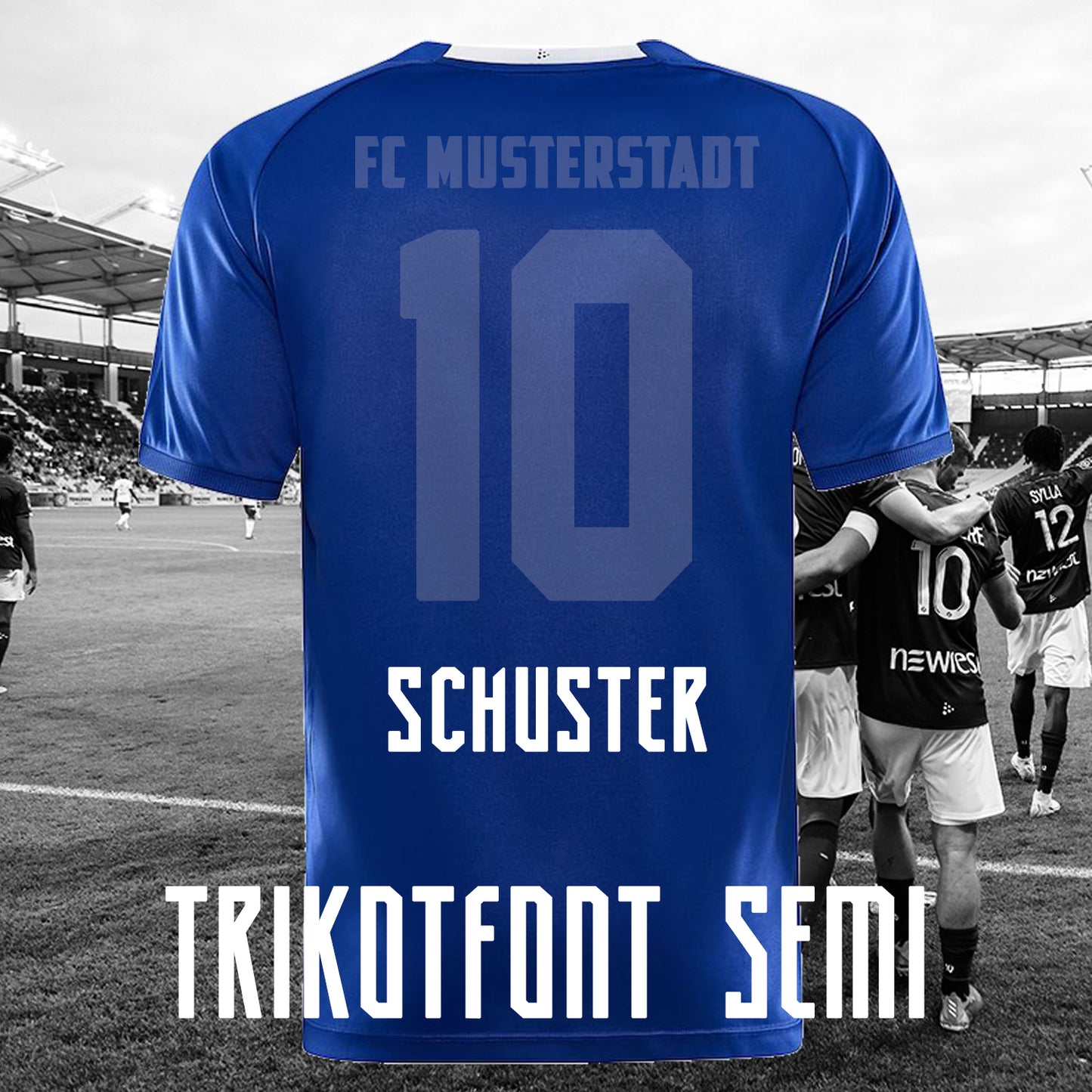 Spielername - Trikotfont Semi druck-guru