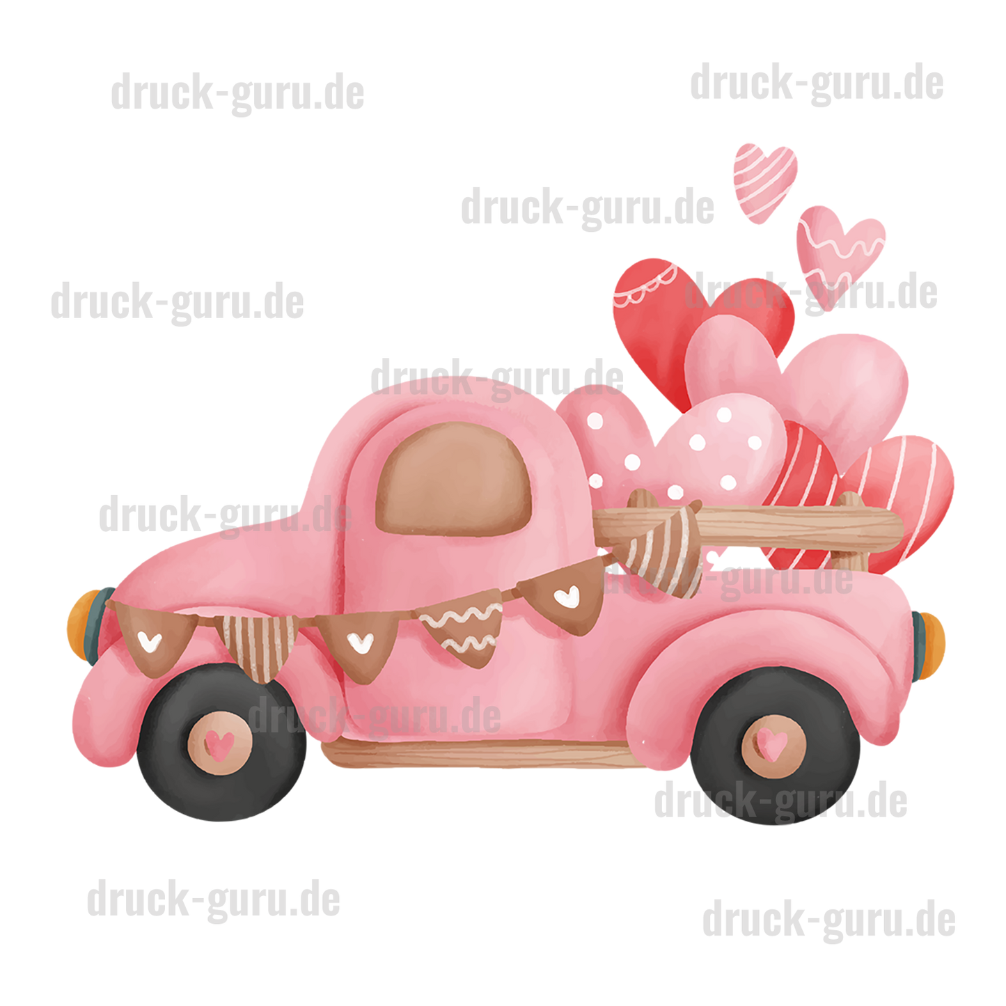 Bügelbild "Heart.Truck" druck-guru