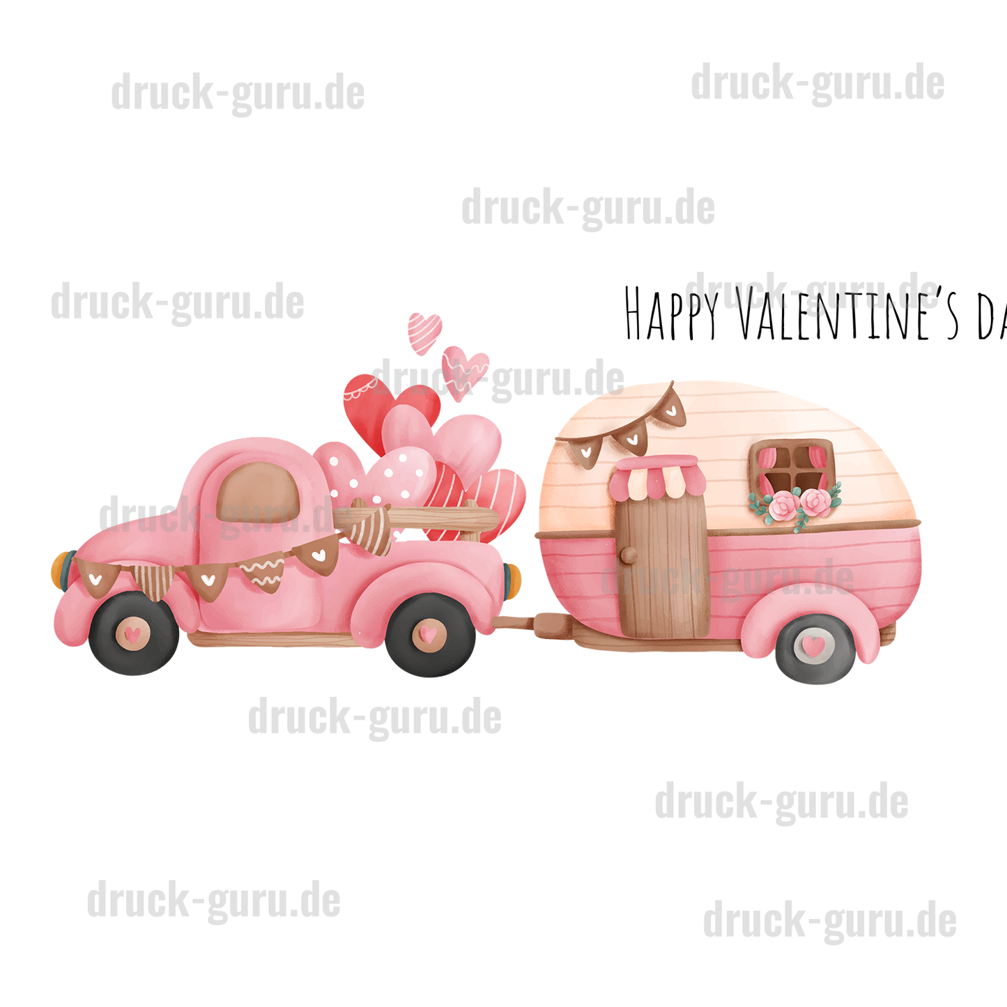 Bügelbild "Love-Camper" druck-guru