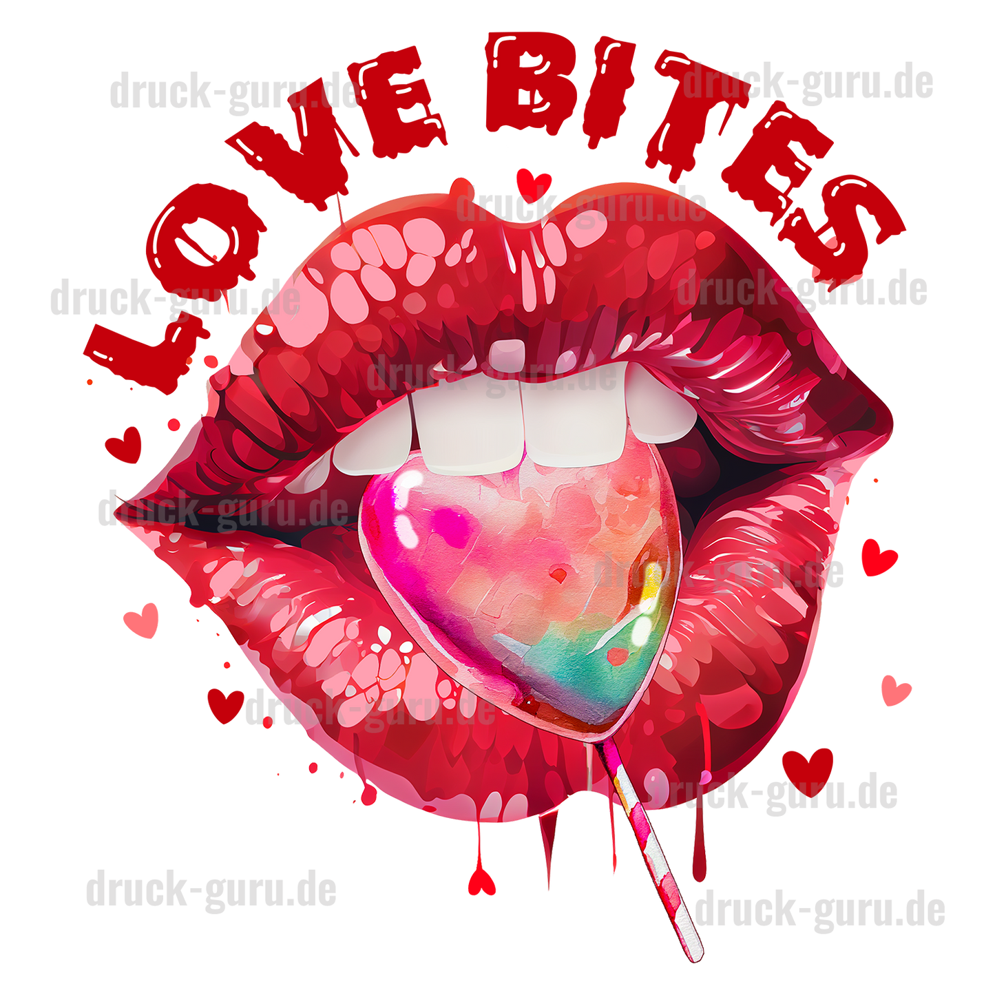 Bügelbild "Love-Bites" druck-guru