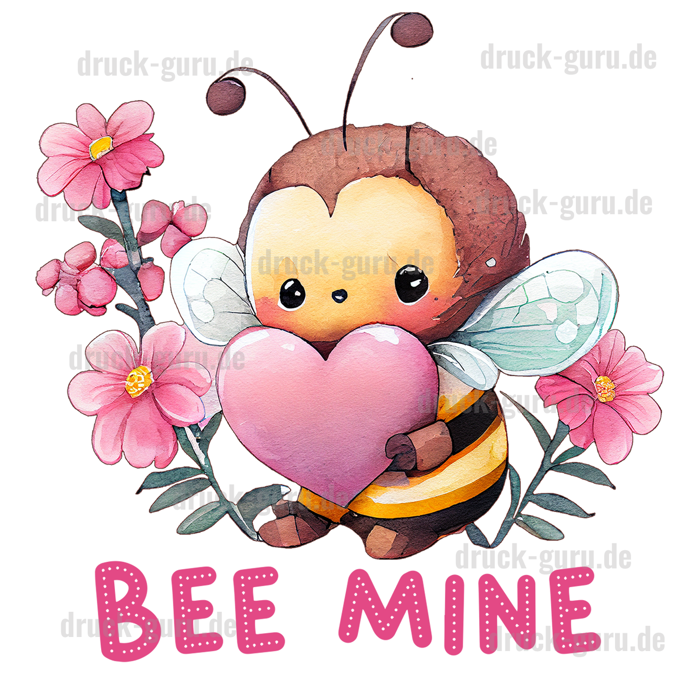 Bügelbild "Bee mine" druck-guru