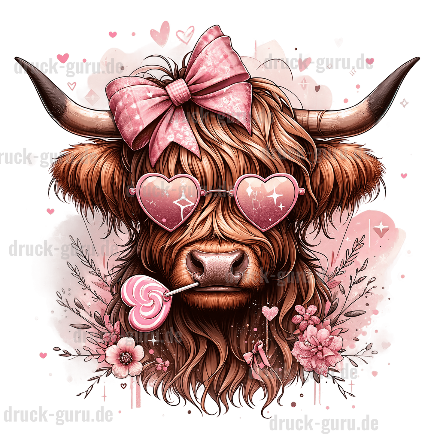 Bügelbild "Lolly-Cow Billy" druck-guru