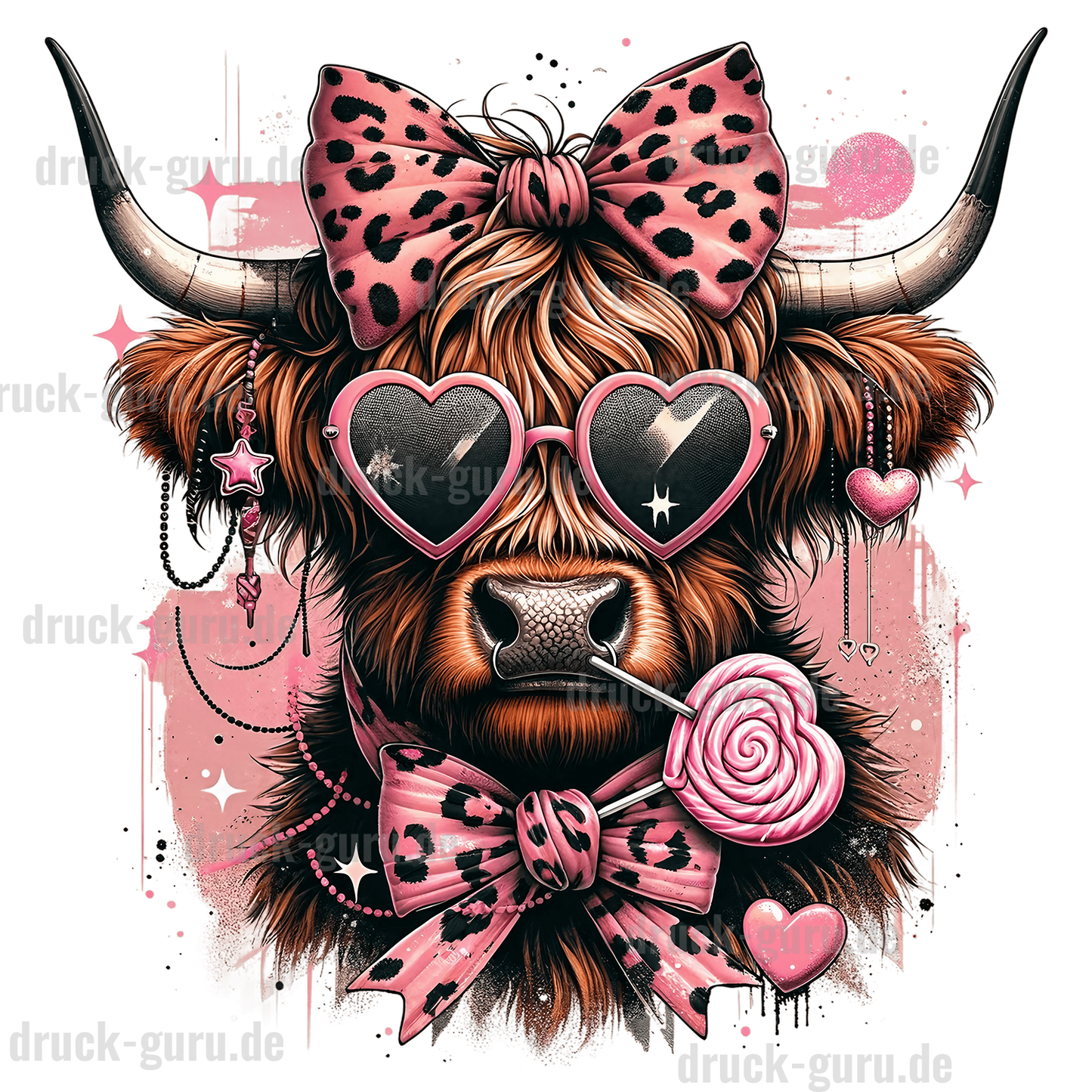 Bügelbild "Lolly-Cow Isy" druck-guru