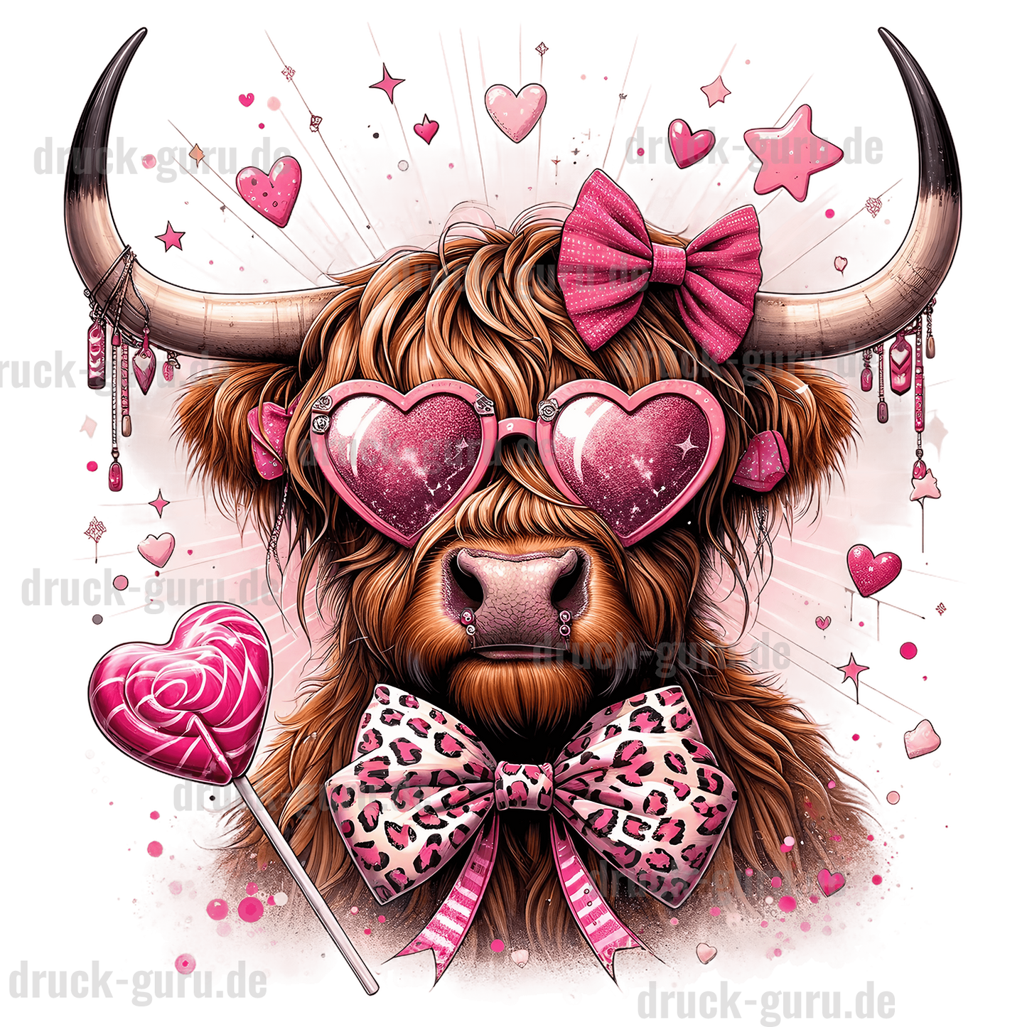 Bügelbild "Lolly-Cow Theresa" druck-guru