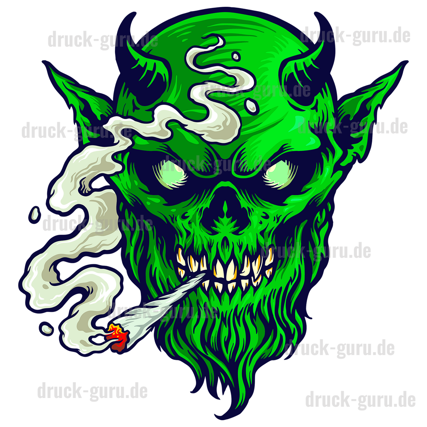 Bügelbild "Green-Devil" druck-guru
