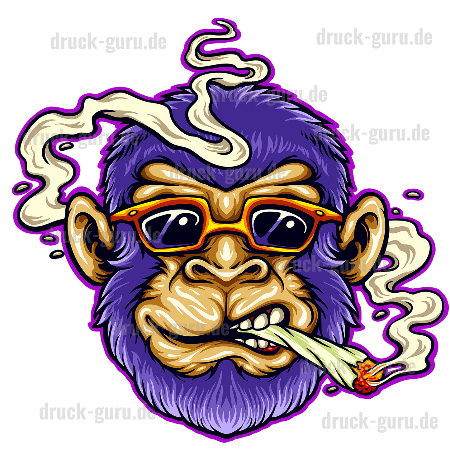 Bügelbild "Creazy-Monkey" druck-guru