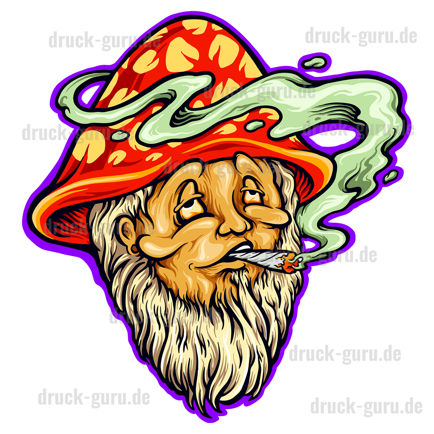Bügelbild "Creazy-Mmushroom" druck-guru