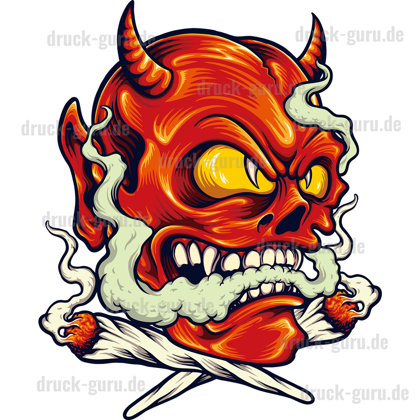 Bügelbild "Red-Devil" druck-guru