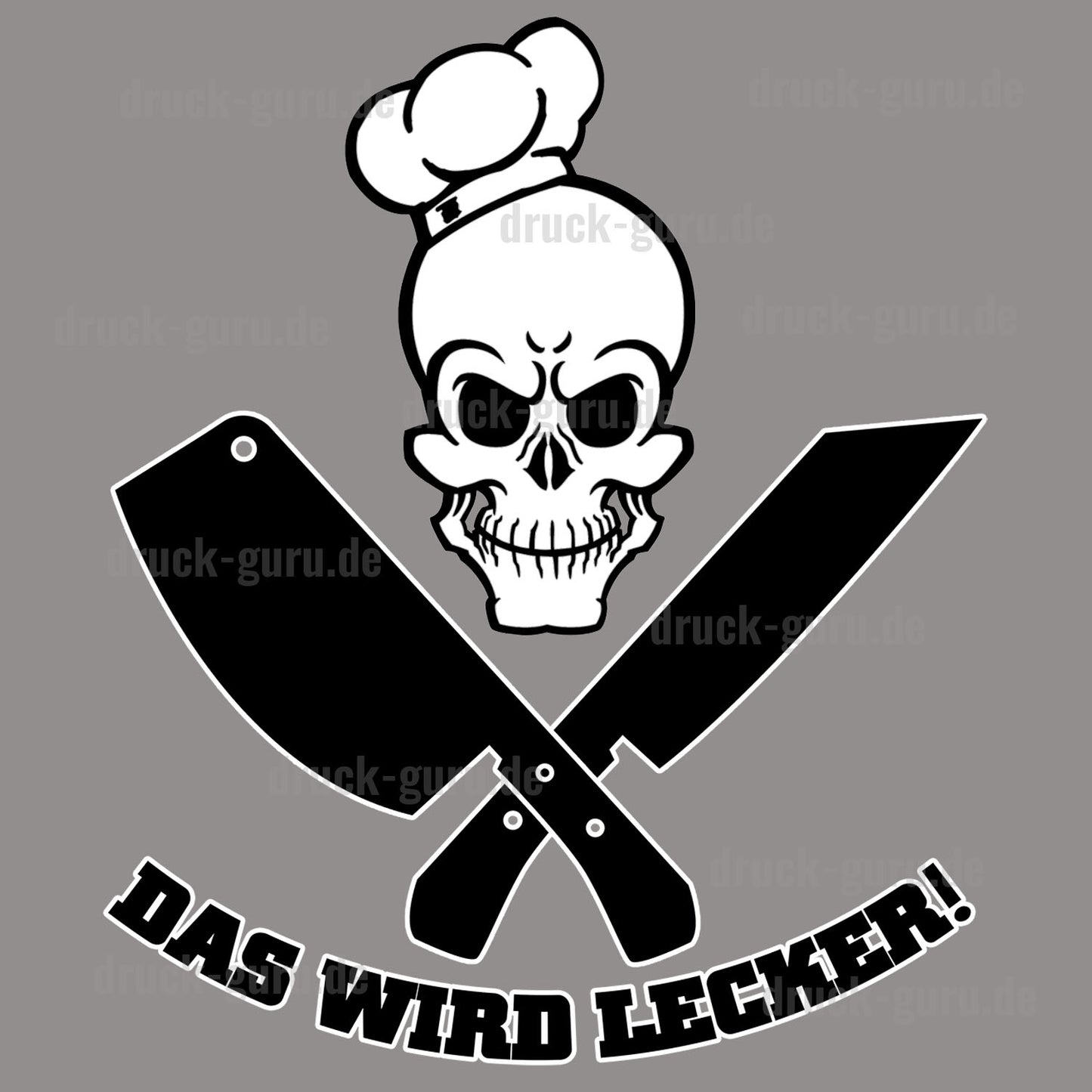 Bügelbild "Opa grillt" druck-guru