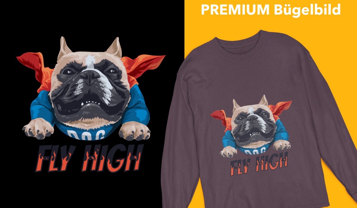 Bügelbild "Fly High" druck-guru