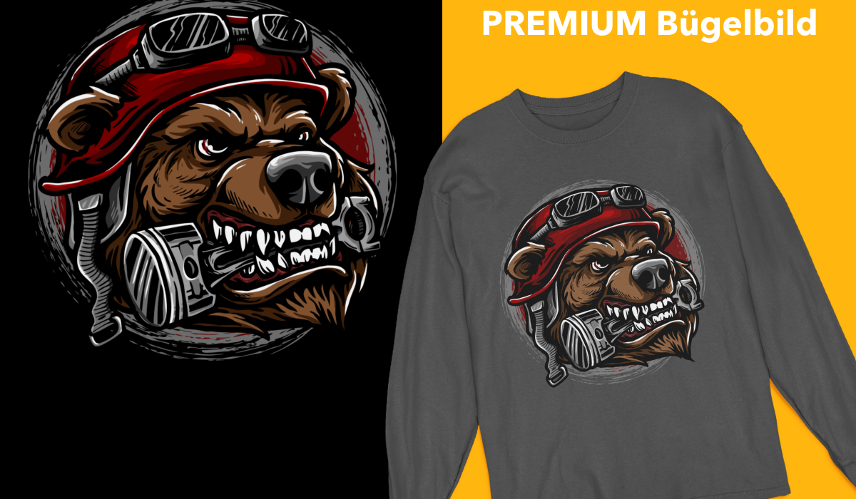 Bügelbild "Bad Dog" druck-guru