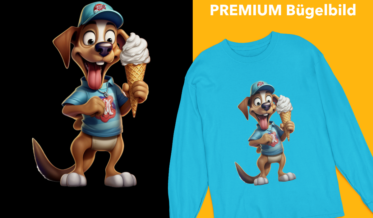 Bügelbild "Ice Dog" druck-guru