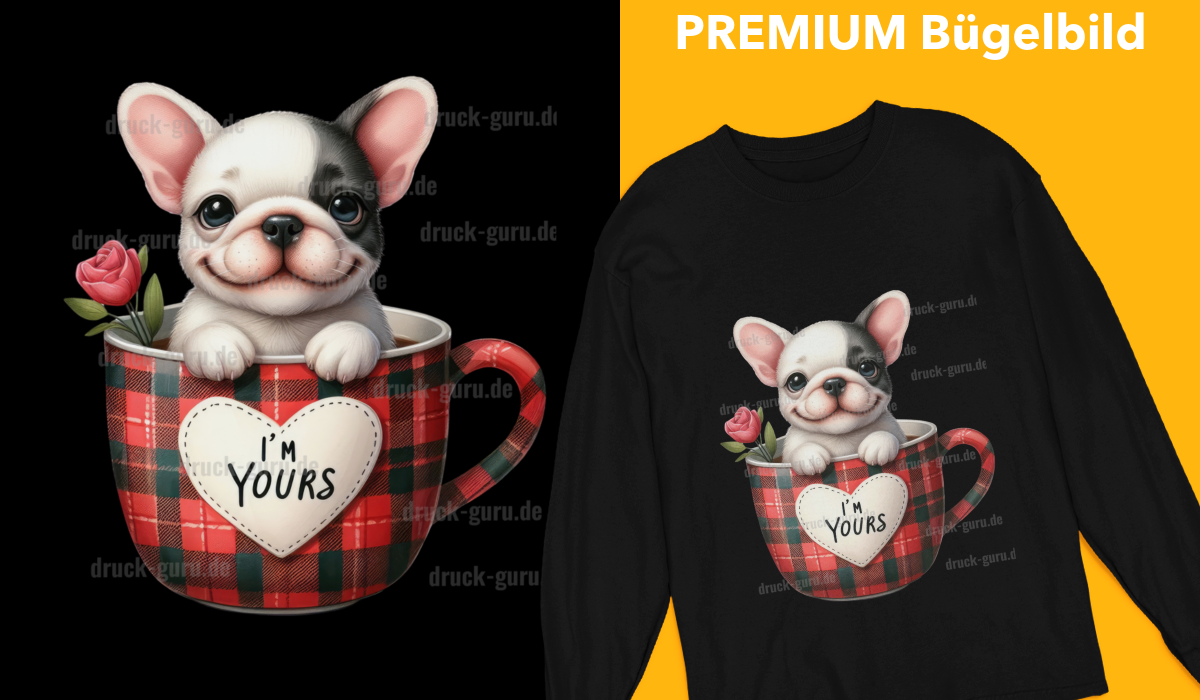 Bügelbild "Terry in Cup" druck-guru