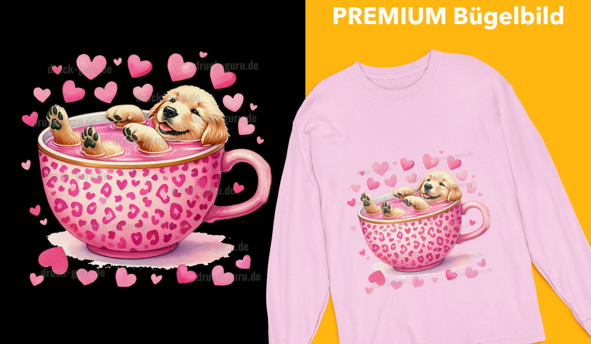 Bügelbild "Pink Lara" druck-guru