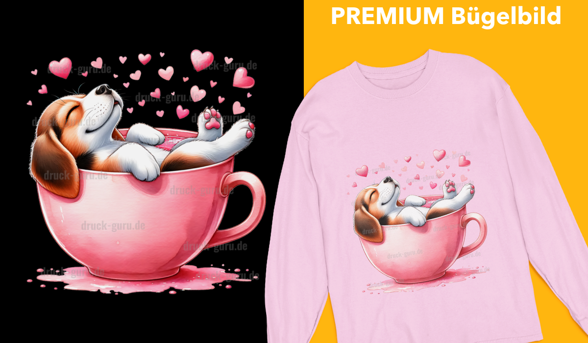 Bügelbild "Pink Gustav" druck-guru