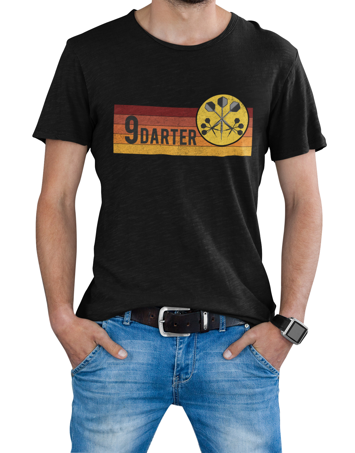 Darts T-Shirt "9 Darter" Handmade-Lifestyle