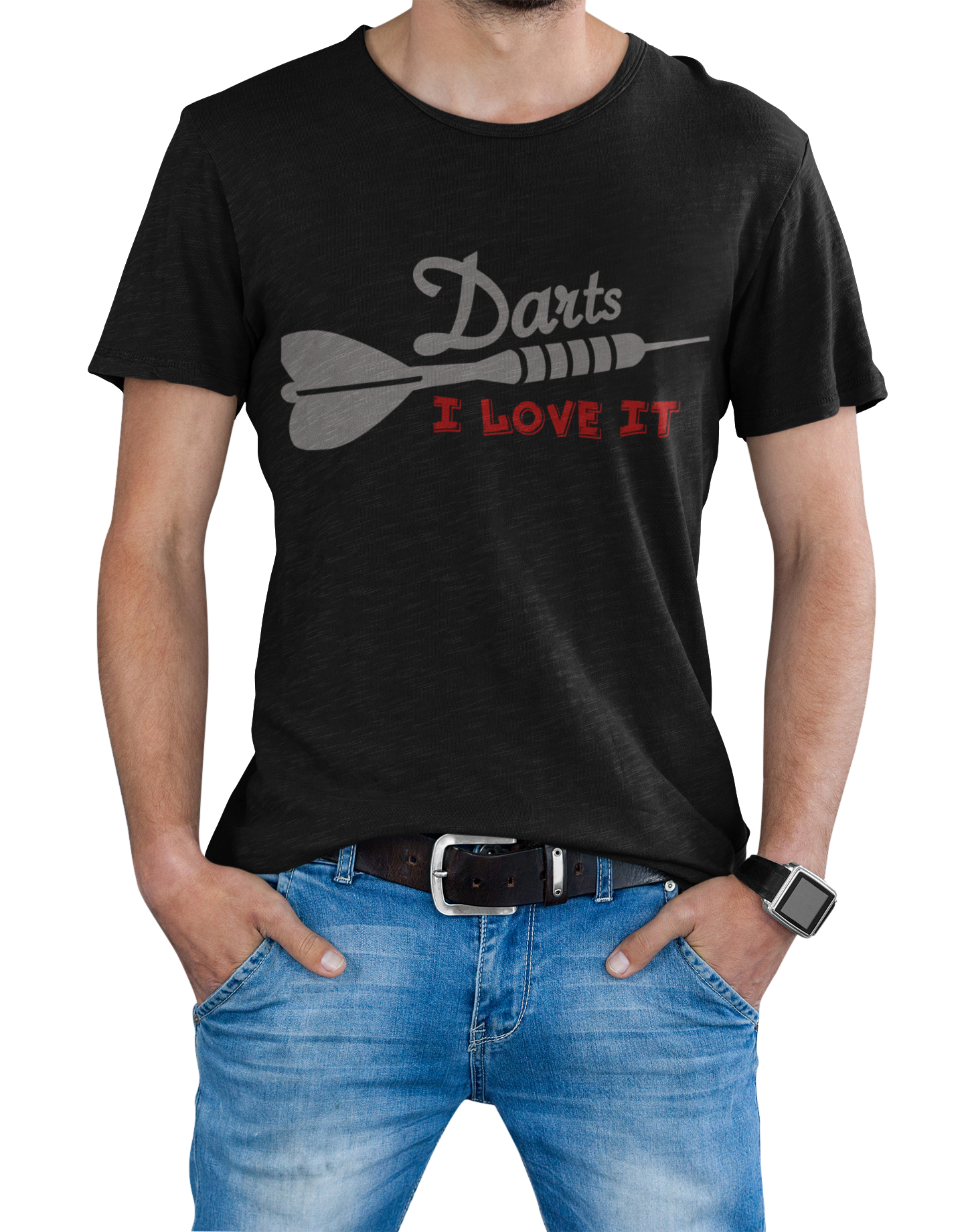Dart T-Shirt "Dart - I love it" Handmade-Lifestyle
