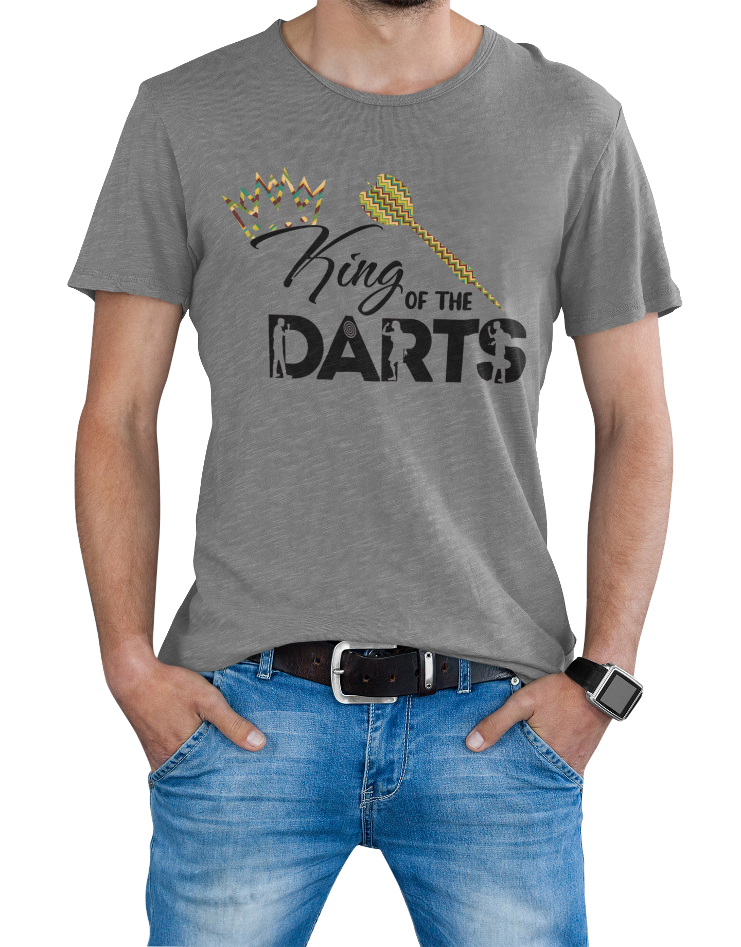 Dart T-Shirt "King of the Darts" Handmade-Lifestyle