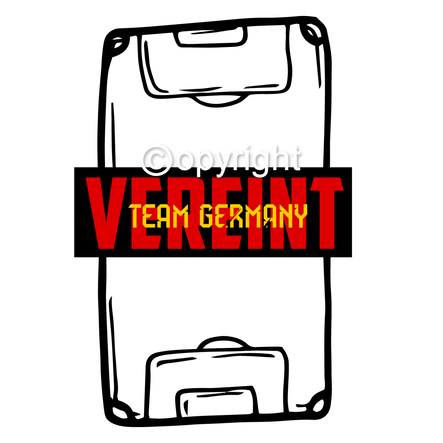 DTF Transfer EM 2024 "Team Germany vereint" druck-guru