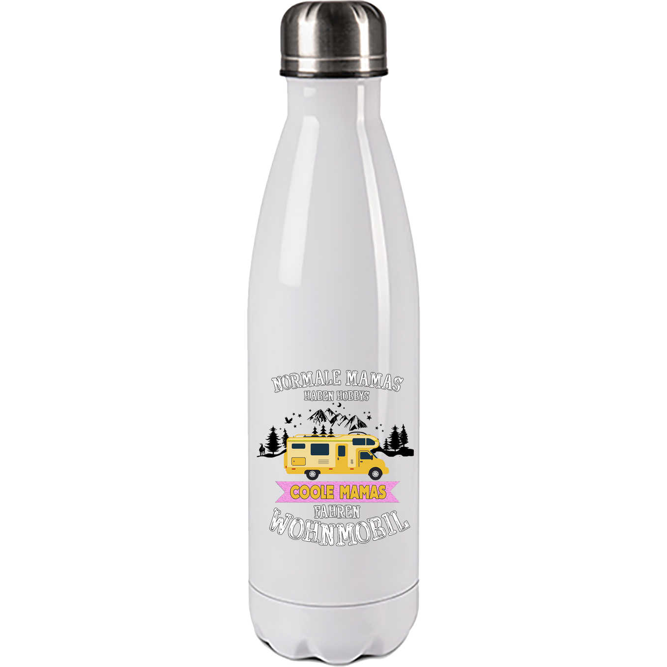 Camping Edelstahl Trinkflasche "Coole Mamas" 500ml Handmade-Lifestyle