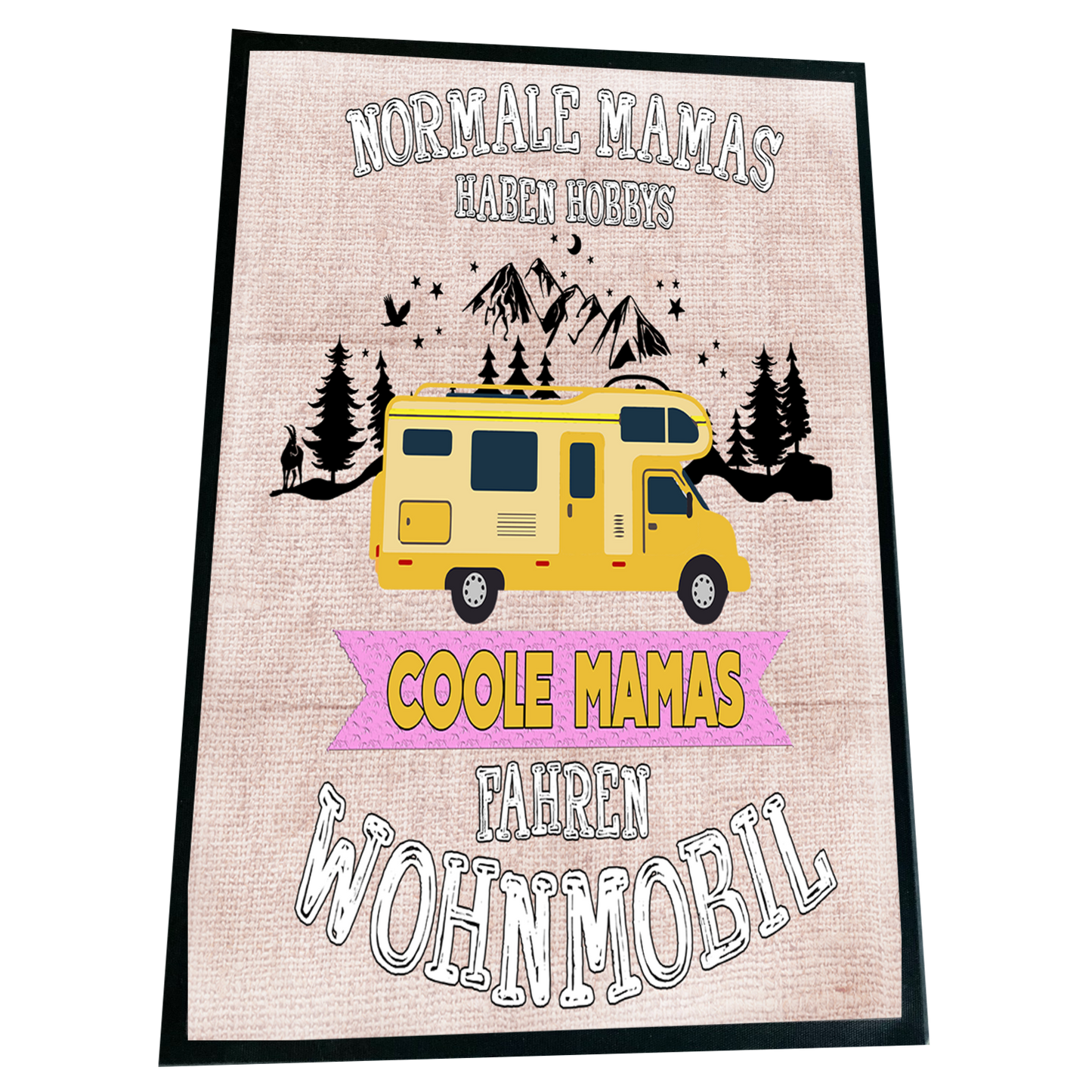 XXL Camping Fußmatte "Coole Mamas" 60x90 cm Handmade-Lifestyle