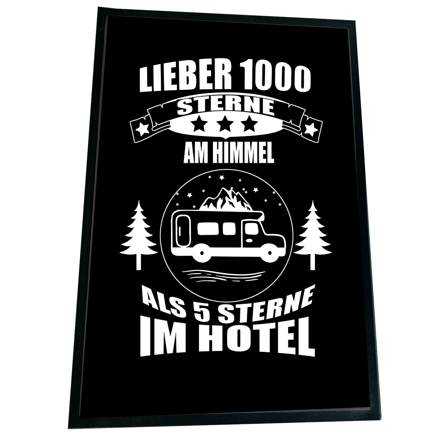 XXL Camping Fußmatte "1000 Sterne am Himmel" 60x90 cm Handmade-Lifestyle