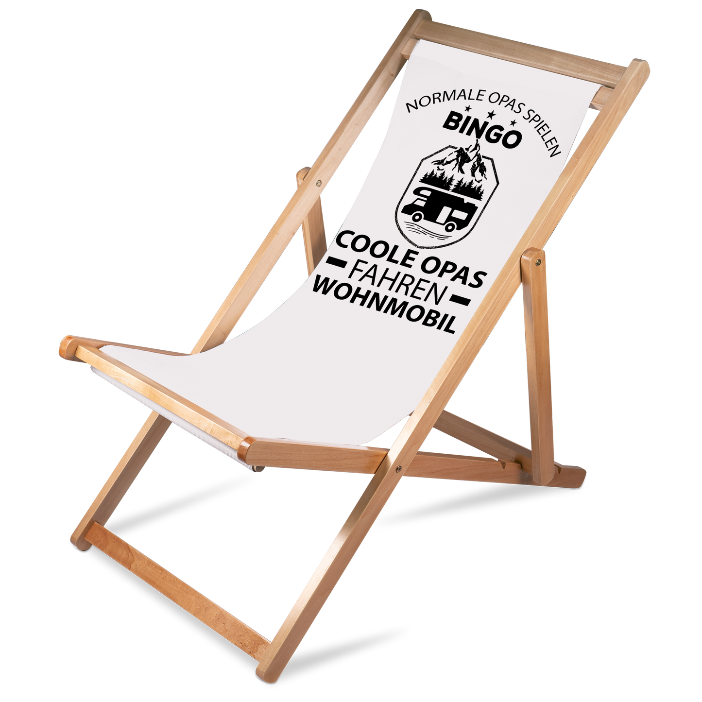 Liegestuhl Camping "Normale Opas spielen Bingo" Handmade-Lifestyle