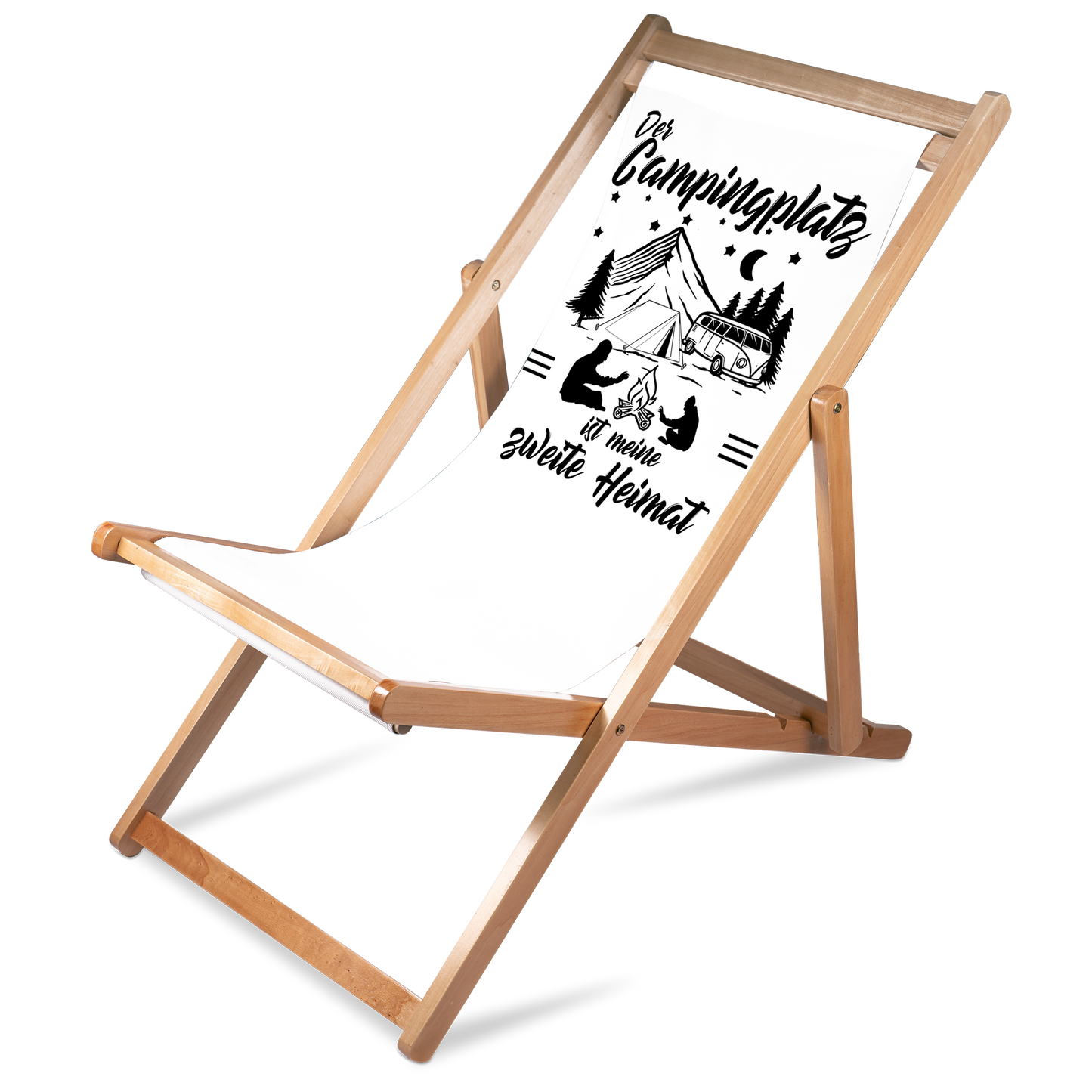Liegestuhl Camping "Meine zweite Heimat" Handmade-Lifestyle