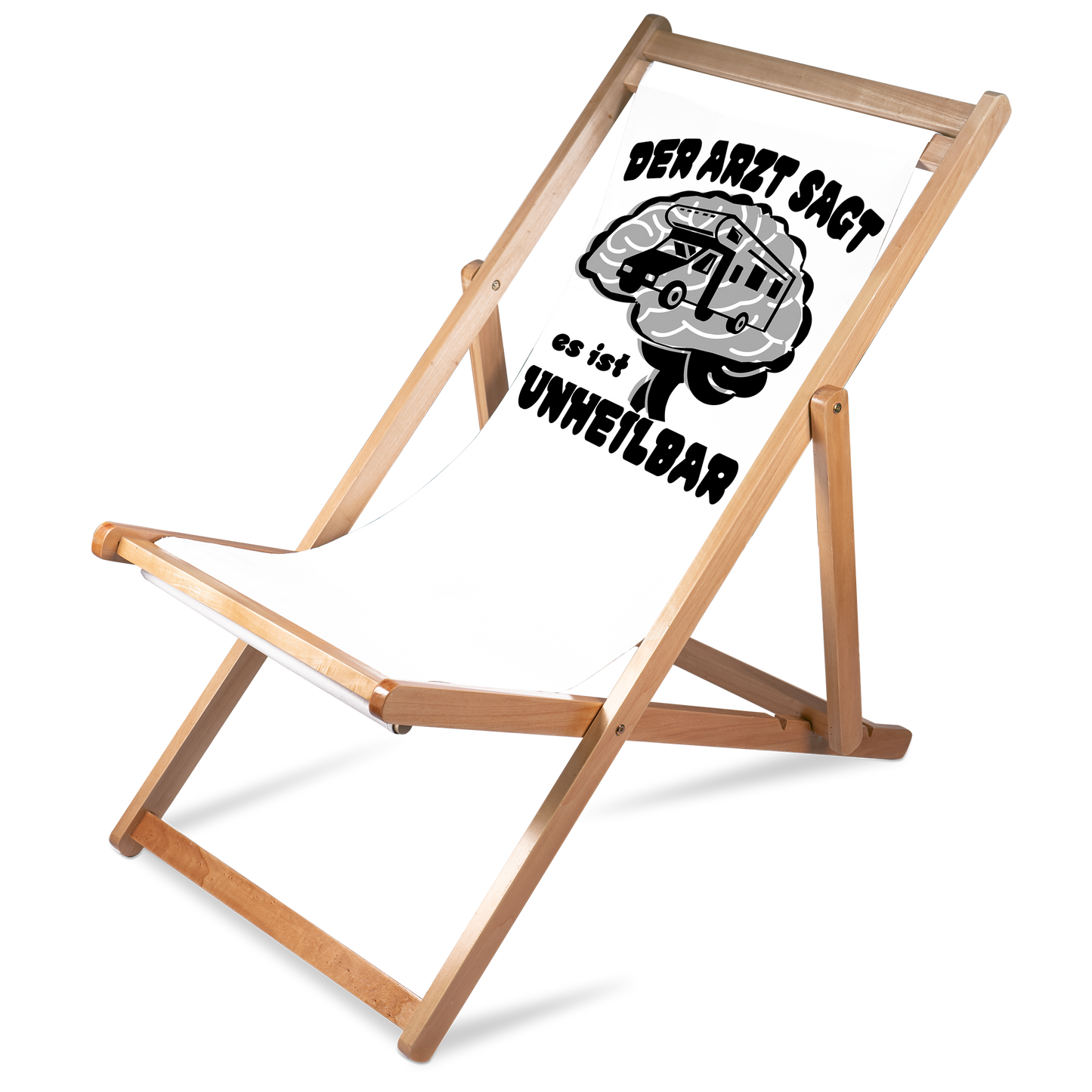 Liegestuhl Camping "Unheilbar" Handmade-Lifestyle