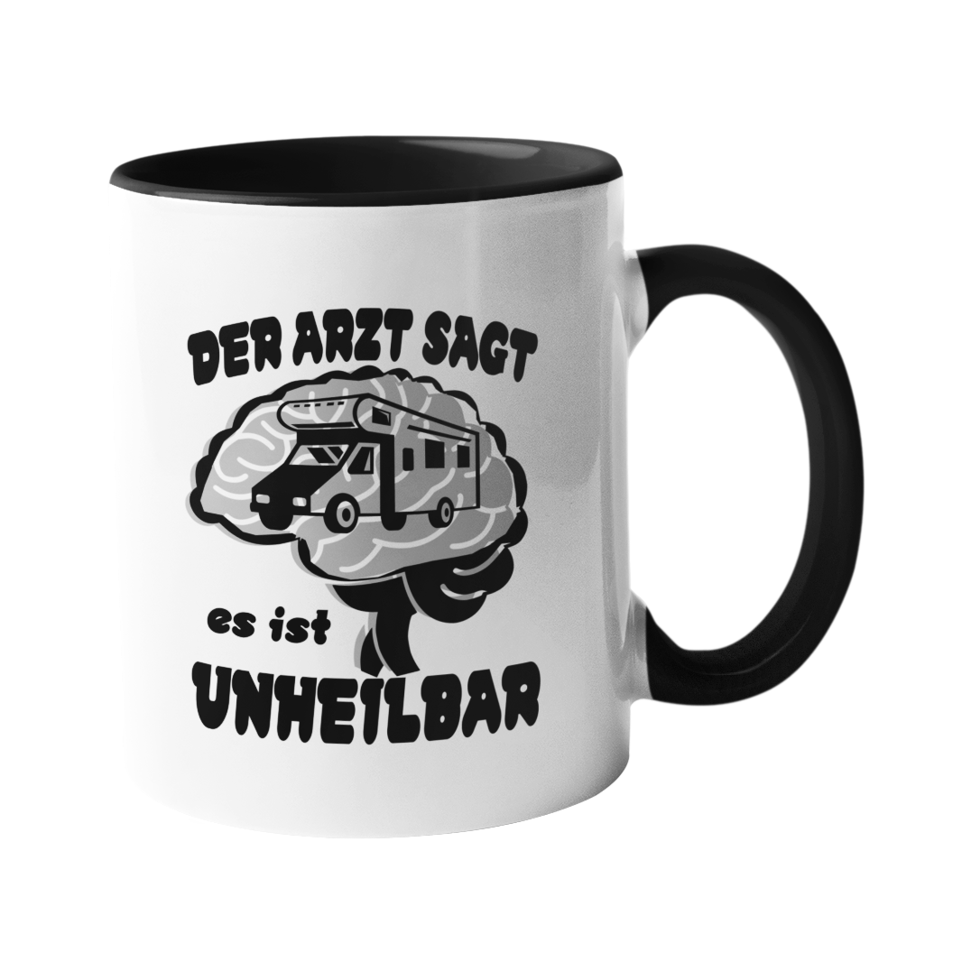 Camping-Tasse "Unheilbar" Handmade-Lifestyle