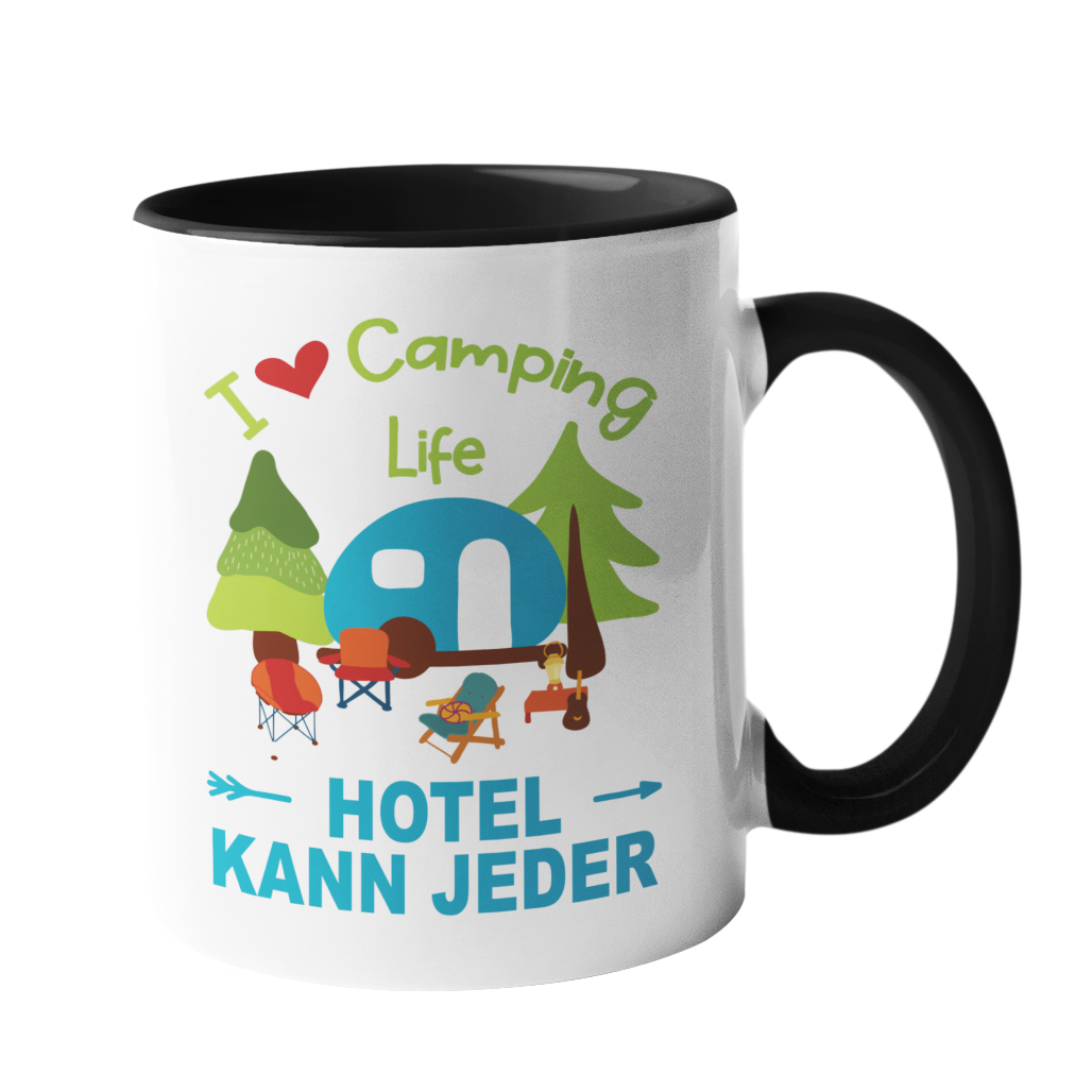 Camping-Tasse "Hotel kann jeder" Handmade-Lifestyle