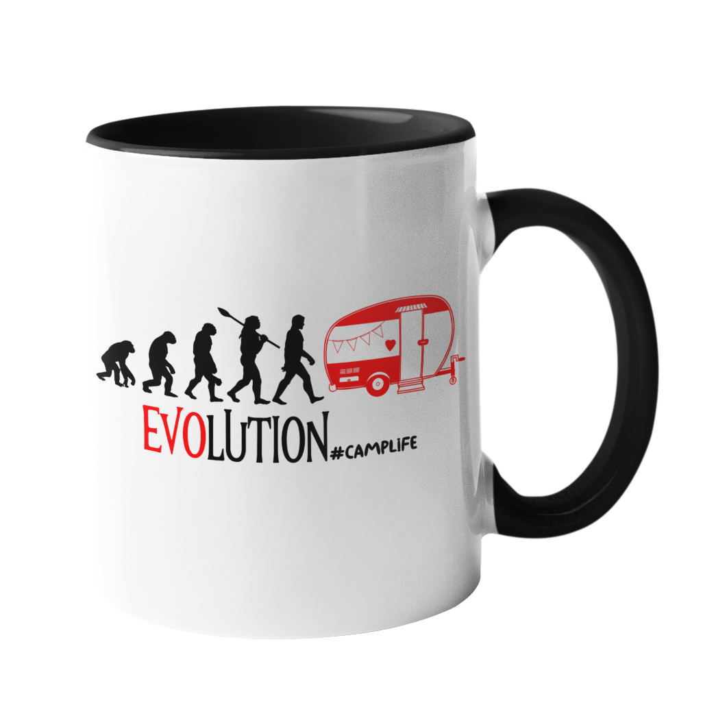 Camping-Tasse "Evolution Camping" Handmade-Lifestyle