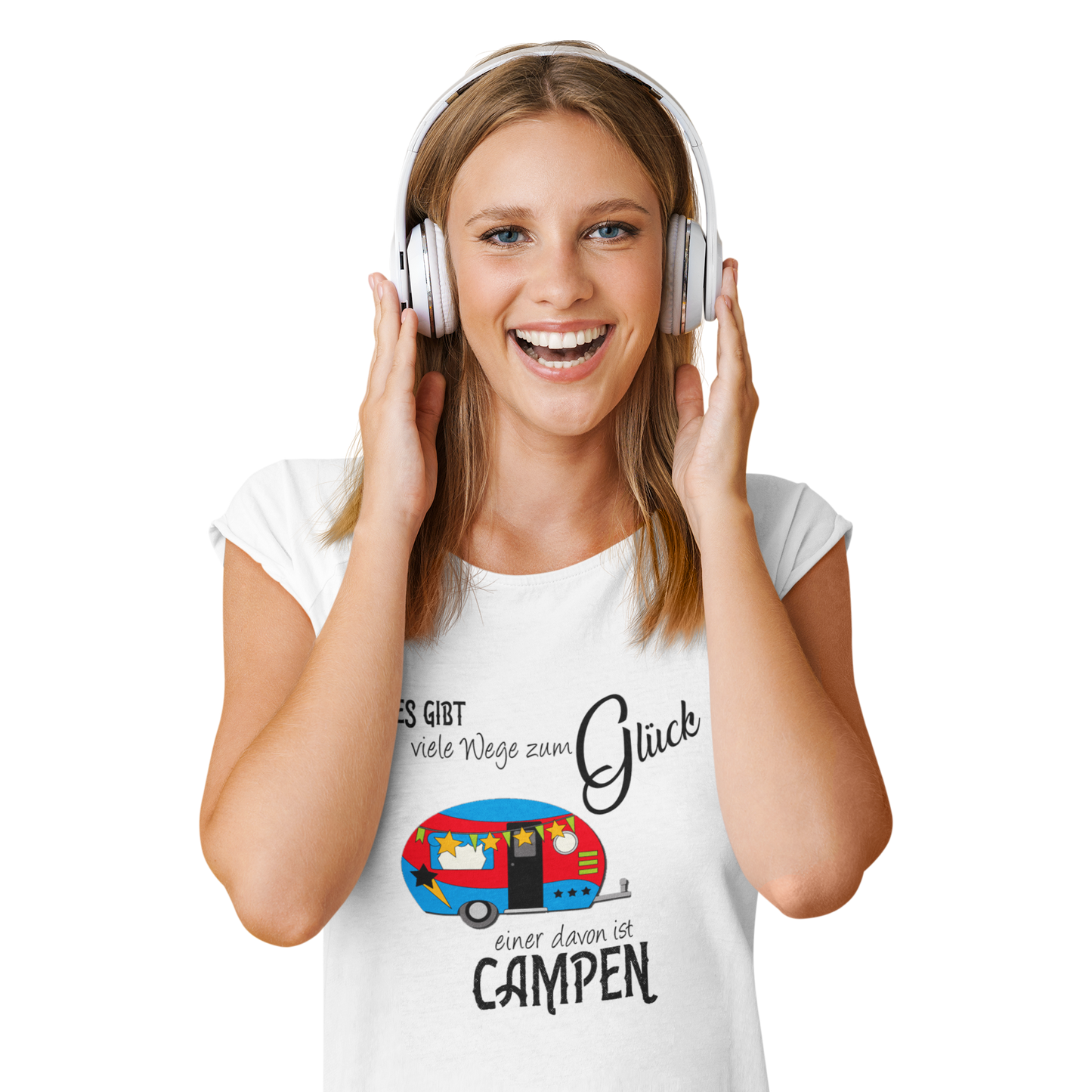 T-Shirt "Viele Wege zum Glück" Handmade-Lifestyle