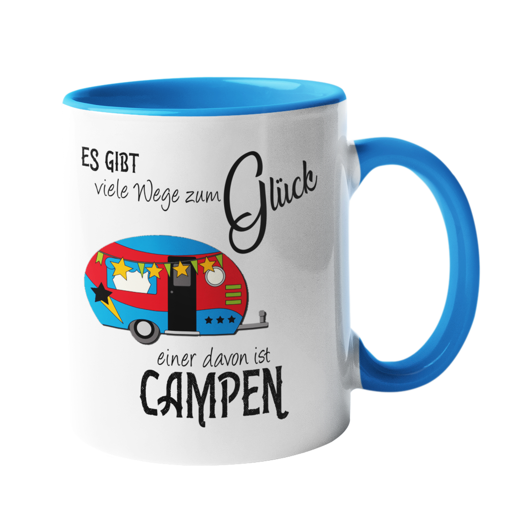 Camping-Tasse "Viele Wege zum Glück" Handmade-Lifestyle